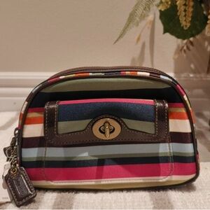 ISO Coach Multicolor legacy cosmetic bag